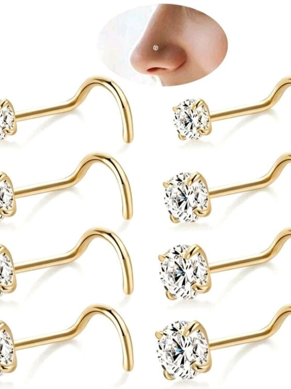 Nose Stud Set – Elegant  Nose Pins